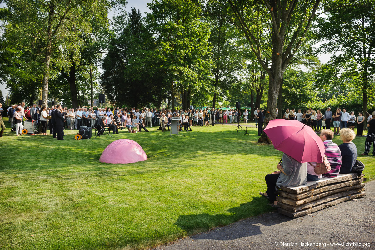 Eröffnung der neugestalteten Gedenkstätte Waldniel-Hostert am 29. Mai 2018 — Gedenkort für die Opfer der NS-Psychiatrie. Foto LVR / © Dietrich Hackenberg