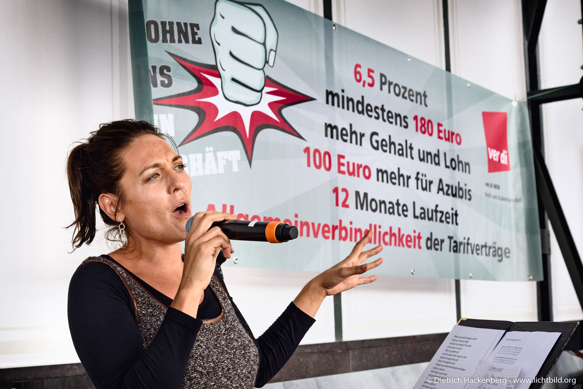 ver.di Handel NRW Streikkonferenz am 13.09.2019 in der Maschinenhalle der Zeche Zollern in Dortmund. Foto © Dietrich Hackenberg